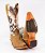 Bota Feminina Goyazes - Bico fino/ Solado couro/ Dakar Havana off White 255803 - Imagem 4
