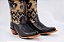 Bota Feminina Goyazes - Bico fino/ Solado couro/ Couro Mustang Preto Semi Areia 256803 - Imagem 7