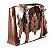 Bolsa Feminina Goyazes Couro Pêlo Bovino/ Couro Atlanta Caramel B2510-9 - Imagem 1