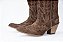 Bota Feminina Durango Cano Médio/ Bico Fino/ Solado Couro/ Cor Camurça Café 7400 - Imagem 3