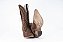 Bota Feminina Durango Cano Médio/ Bico Fino/ Solado Couro/ Cor Camurça Café 7400 - Imagem 5