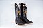 Bota Masculina Mr West B-58 TOURO NEON 1475/ Cabeça Preta/ Cano Preto/ Salto Carrapeta Natural/ Solado Couro - Imagem 8