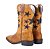 Bota Feminina Mr West - Fóssil Mostarda/Estrela Preta - Solado Flex - B75 Vira Preta 1474 - Imagem 10