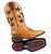 Bota Feminina Mr West - Fóssil Mostarda/Estrela Preta - Solado Flex - B75 Vira Preta 1474 - Imagem 12