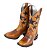 Bota Feminina Mr West - Fóssil Mostarda/Estrela Preta - Solado Flex - B75 Vira Preta 1474 - Imagem 6