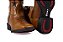 Bota Feminina Mr West - Fóssil Mostarda/Estrela Preta - Solado Flex - B75 Vira Preta 1474 - Imagem 8