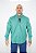 Camisa Masculina Ariat Manga Longa Verde Xadrez Bordado Preto - Imagem 1