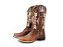 Bota Feminina Craft Boots Solado Flex/ Café/ Bordado Indio - Imagem 1