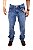 Calça Masculina Moiadeiros RODEOROCK23 Jeans Stone/Bordado Bolso Laranja - Imagem 2