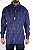 Camisas Classic manga Longa Azul Marinho - Imagem 3