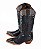 Bota Feminina Goyazes Bico Fino Solado em couro Cano médio Cor - Couro Bison preto USA/Couro Bison preto USA Cod Fornecedor - 266801-CC_03 - Imagem 9