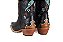 Bota Feminina Goyazes Bico Fino Solado em couro Cano médio Cor - Couro Bison preto USA/Couro Bison preto USA Cod Fornecedor - 266801-CC_03 - Imagem 13