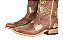 Bota feminina Goyazes Cano médio Solado em couro Bico quadrado Cor - Couro Dallas Furta Cor / Couro Dallas Furta cor Cod fornecedor - 266403-CC_03 - Imagem 3