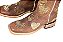 Bota feminina Goyazes Cano médio Solado em couro Bico quadrado Cor - Couro Dallas Furta Cor / Couro Dallas Furta cor Cod fornecedor - 266403-CC_03 - Imagem 5