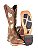 Bota feminina Goyazes Cano médio Solado em couro Bico quadrado Cor - Couro Dallas Furta Cor / Couro Dallas Furta cor Cod fornecedor - 266403-CC_03 - Imagem 10