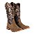 Bota feminina Goyazes Bico quadrado Cano médio Solado em couro Cor - Couro Dakar Moucha Mouse Couro Atlanta café Cod fornecedor - 263201-CC_06 - Imagem 8