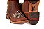 Bota feminina Goyazes Bico quadrado Solado em couro injetado - Café Cano médio Cor - Nobuk Oil Tan / Dallas Terra Cod fornecedor - 263202-CHC_07 - Imagem 8