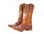 Bota feminina Goyazes Bico quadrado Solado em couro injetado - Café Cano médio Cor - Nobuk Oil Tan / Dallas Terra Cod fornecedor - 263202-CHC_07 - Imagem 1