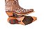 Bota feminina Goyazes Bico Fino Solado em couro injetado - Café Cano médio Cor - Dallas Furta cor / Dallas Furta cor Cod fornecedor - 266806-CC_05 - Imagem 14