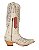 Bota feminina Goyazes Bico Fino Solado em couro injetado - Café Cano médio Cor - Austin Off White / Austin Off White Cod fornecedor - 269803-CC_02 Zíper lateral - Imagem 15