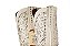 Bota feminina Goyazes Bico Fino Solado em couro injetado - Café Cano médio Cor - Austin Off White / Austin Off White Cod fornecedor - 269803-CC_02 Zíper lateral - Imagem 3