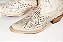 Bota feminina Goyazes Bico Fino Solado em couro injetado - Café Cano médio Cor - Austin Off White / Austin Off White Cod fornecedor - 269803-CC_02 Zíper lateral - Imagem 4
