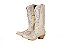 Bota feminina Goyazes Bico Fino Solado em couro injetado - Café Cano médio Cor - Austin Off White / Austin Off White Cod fornecedor - 269803-CC_02 Zíper lateral - Imagem 1
