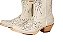 Bota feminina Goyazes Bico Fino Solado em couro injetado - Café Cano médio Cor - Austin Off White / Austin Off White Cod fornecedor - 269803-CC_02 Zíper lateral - Imagem 2