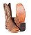 Bota masculina Goyazes Couro exótico legítimo Elefante Bico quadrado Cano médio Cor - Elefante Camel / Dakar café Solado em couro Grupon 5.5MM Cod Fornecedor: 266502-EC - Imagem 8