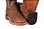 Bota masculina Goyazes Couro exótico legítimo Elefante Bico quadrado Cano médio Cor - Elefante Camel / Dakar café Solado em couro Grupon 5.5MM Cod Fornecedor: 266502-EC - Imagem 10