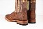 Bota masculina Goyazes Couro exótico legítimo Elefante Bico quadrado Cano médio Cor - Elefante Camel / Dakar café Solado em couro Grupon 5.5MM Cod Fornecedor: 266502-EC - Imagem 12