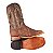 Bota masculina Goyazes Couro exótico legítimo Elefante Bico quadrado Cano médio Cor - Elefante Camel / Dakar café Solado em couro Grupon 5.5MM Cod Fornecedor: 266502-EC - Imagem 14