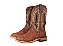 Bota masculina Goyazes Couro exótico legítimo Elefante Bico quadrado Cano médio Cor - Elefante Camel / Dakar café Solado em couro Grupon 5.5MM Cod Fornecedor: 266502-EC - Imagem 1