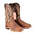 Bota masculina Goyazes Couro exótico legítimo Elefante Bico quadrado Cano médio Cor - Elefante Camel / Dakar café Solado em couro Grupon 5.5MM Cod Fornecedor: 266502-EC - Imagem 6