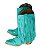 Bota feminina Goyazes Bico fino Cano médio/baixo Bico fino Camurça Cor camurça turquesa / camurça turquesa Solado em couro injetado - couro café Cod fornecedor 266803-CC_03 - Imagem 7