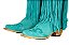 Bota feminina Goyazes Bico fino Cano médio/baixo Bico fino Camurça Cor camurça turquesa / camurça turquesa Solado em couro injetado - couro café Cod fornecedor 266803-CC_03 - Imagem 2