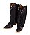 Bota feminina Goyazes Bico fino Cano médio/baixo Bico fino Cor waterproof Black / Waterproof Black Solado em couro injetado - couro café Cod fornecedor 266803-CHC_07 - Imagem 4