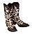 Bota feminina Jácomo Bico fino Cano médio Sola Borracha Ref: 90450/TBQC Cor: Fóssil Oil café / Pelo vaca marrom - Imagem 15
