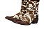 Bota feminina Jácomo Bico fino Cano médio Sola Borracha Ref: 90450/TBQC Cor: Fóssil Oil café / Pelo vaca marrom - Imagem 9