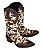 Bota feminina Jácomo Bico fino Cano médio Sola Borracha Ref: 90450/TBQC Cor: Fóssil Oil café / Pelo vaca marrom - Imagem 12
