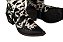 Bota feminina Jácomo Bico fino Cano médio Sola Borracha Ref: 90450/TBQC Cor: Fóssil Oil Preto / Pelo vaca Preto - Imagem 4