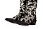Bota feminina Jácomo Bico fino Cano médio Sola Borracha Ref: 90450/TBQC Cor: Fóssil Oil Preto / Pelo vaca Preto - Imagem 8