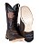 Bota Masculina Mr. West Crazy Café Fóssil Preto 1463 - Solado Couro - Imagem 9