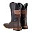 Bota Masculina Mr. West Crazy Café Fóssil Preto 1463 - Solado Couro - Imagem 12
