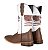 Bota Masculina Mr. West Crazy Tabaco USA café 1463 cano branco - Solado Couro - Imagem 15