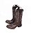 Bota Feminina Craft Boots Tabaco Bordado Branco - Solado Flex - Imagem 7