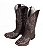 Bota Feminina Craft Boots Tabaco Bordado Branco - Solado Flex - Imagem 6