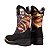 Bota Masculina FYD Solado Jump Crazy Preto Cano estampado América - Imagem 11