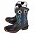 Bota masculina Dgo solado flex Preta/turquesa 0112 - Imagem 3