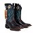 Bota masculina Dgo solado flex Preta/turquesa 0112 - Imagem 4